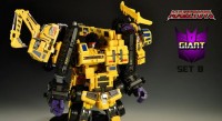 Transformers News: MakeToys Giant Set "B" Mobile Crane and Dump Truck Video Review and Images