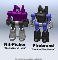 Transformers News: MasterShooter Collectibles Exclusives: Nit-Picker & Firebrand, Pinnacle & Firebox