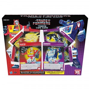 Transformers News: Transformers Trading Card Game SDCC Exclusive Blaster and Soundwave Sets