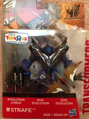 Transformers News: Transformers: Age of Extinction Evolution Two-Pack Strafe Sighted at US Retail