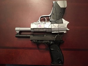 Transformers News: Comparison Review: MP-36 Megatron vs. a real Walther P1