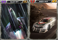 Transformers: Legends Mobile Device Game Wheeljack and Blast Off Card Art