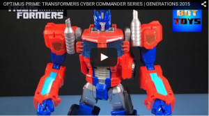 Transformers News: Transformers Cyber Commander Optimus Prime Video Review