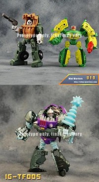 Transformers News: New Images of iGear's MW-03 Hench, MW-04 UFO, and IG-TF005 Sharkticon