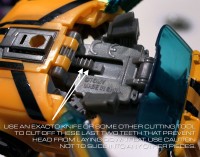 Transformers News: Head modification for Transformers Prime Robots in Disguise Bumblebee