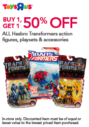 Transformers News: Transformers Toys 'R Us Sale- Today and Tomorrow Only!