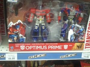 Transformers News: Transformers Age of Extinction Optimus Prime Evolution 2 Pack at US Retail