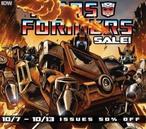 Transformers News: IDW Transformers Phase One - ComiXology 50% Sale on Single Issues