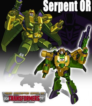 Transformers News: New Image of TCC Figure Subscription Service Serpent O.R.
