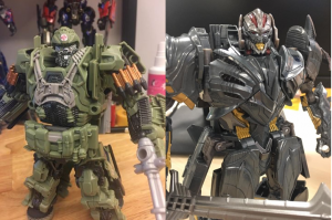 Transformers News: In-Hand Images and Video of Transformers: The Last Knight Voyager Hound and Megatron