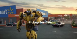 Transformers News: Walmart uses Bumblebee and other famous cars to promote Grocery Pickup