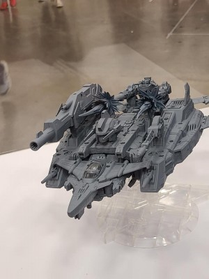 Transformers News: Images of Prototypes of Haslab Victory Saber with Exclusive Stand from Dallas Fan Expo