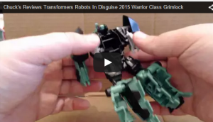 Transformers News: Robots In Disguise 2015 Warrior Class Grimlock Video Review