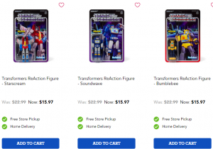 Transformers News: Good Deals on Ancillary TF Products: Funko Unicron in the US and ReAction Figures in Canada
