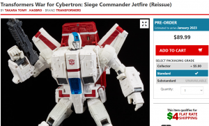 Transformers News: Commander Class Jetfire Reissue Available to Preorder Now