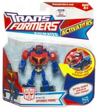 Transformers News: Images of Animated Activators: Armor Up Optimus Prime and Battlefield Bumblebee