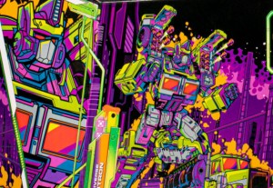 Transformers News: Walmart Exclusive Toxitron Boxart is a Neon Overload