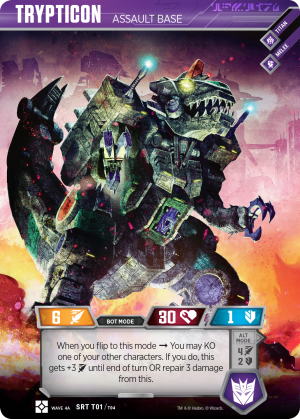 Transformers News: Transformers Trading Card Game Wave 4 to Include Trypticon, Brunt, Full Tilt, and Wipe Out