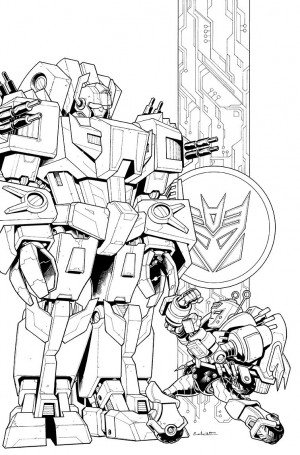 Transformers News: IDW Transformers: Lost Light #15 RI Cover Line Art Tweeted