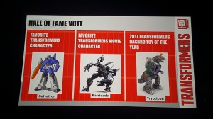 Transformers News: #HASCON 2017 Hall of Fame Character Awards and Toy of the Year!