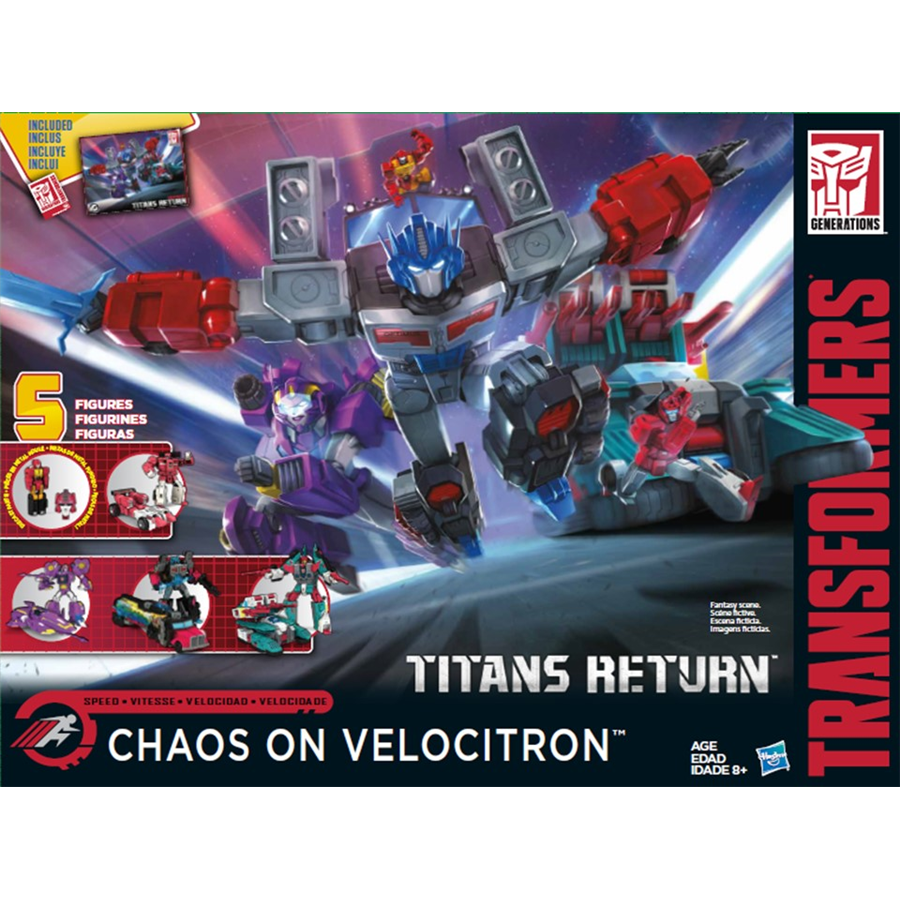 Transformers News: New Images of Titans Return Speed Boxset Chaos on Velocitron