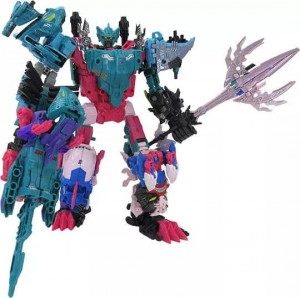 Transformers News: Official Product Images of Generations Selects King Poseidon aka Piranacon Combined
