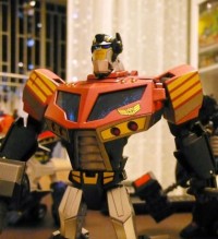 Transformers News: New Images Of TFA Optimus Prime Elite Guard Version