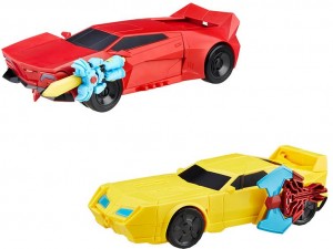 Transformers News: Transformers Robots in Disguise Power Heroes Sideswipe and Bumblebee New Official Images