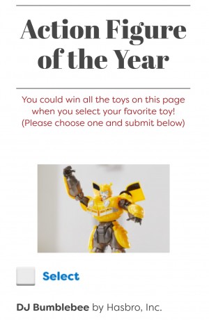 Transformers News: Transformers DJ Bumblebee Nominated for Toy of the Year