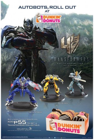 Transformers News: Dunkin' Donuts Philippines Transformers: Age of Extinction Cross Promotion Figurines