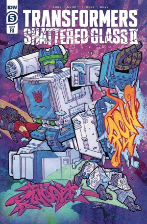 Transformers News: IDW Shaterred Glass II Covers Show Shattered Glass Soundwave Using the Netflix Mold