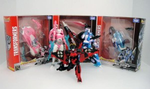 Transformers News: Takara Tomy Transformers Legends Arcee, Chromia and Windblade: Packaging and Group Shots