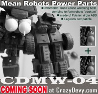 Transformers News: CrazyDevy's CDHW-04 Mean Robot Power Parts