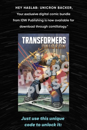 Transformers News: Exclusive Digital Comic Bundle for Hasbro Pulse Haslab Unicron Backers Now Available