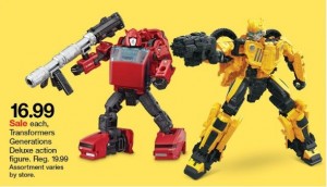 Transformers News: Steal of a Deal: $16.99 Generations Deluxes at Target this Week Plus Extra Circle Savings