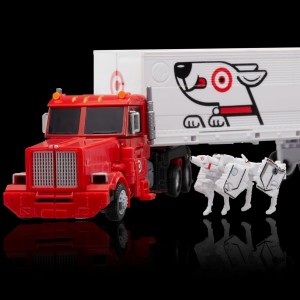 Transformers News: Images of Target Optimus Prime and Bullseye the Dog