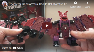 Transformers News: Video Reviews of Dracula Transformers Crossover Draculus Figure