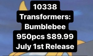Transformers News: Product Code found for Lego Transformers Bumblebee Set