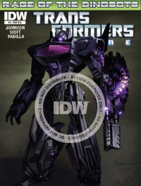 Transformers News: Seibertron.com Reviews IDW Transformers Prime: Rage of the Dinobots #4