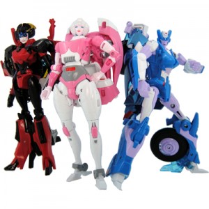 Transformers News: Official Stock Images of Takara's Legends Arcee, Chromia and Windblade