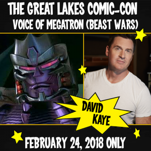 Transformers News: Great Lakes Comiccon Welcomes David Kaye