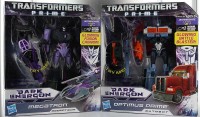 Transformers News: BBTS Exclusive Transformers Prime Dark Energon Voyagers Optimus Prime & Megatron In-Package