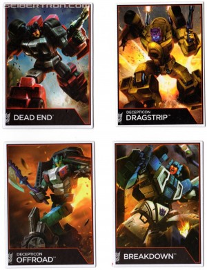Transformers News: Images of all Combiner Wars deluxe Stunticon collector cards