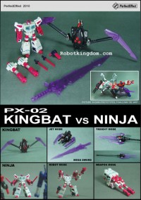 Transformers News: RobotKingdom.com presents Perfect Effect PX-02 Kingbat vs Ninja pack