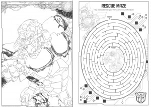 Transformers News: Official Colouring and Activity Pages for Transformers Rise of the Beasts Free for You to Print