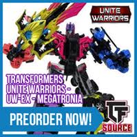 Transformers News: TFsource News! UW Megatronia, Titans Return, CW Groove, Masterpiece, GT01E Dump Truck & More!