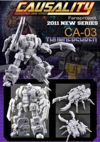 Transformers News: Fansproject CA-03 Thundershred Available for Preorder at BBTS! (Updated with High Res Images)