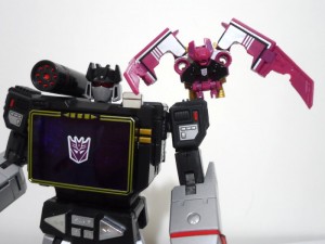 Transformers News: In-Hand Images: Takara Transformers Masterpiece MP-13B Soundblaster with Ratbat