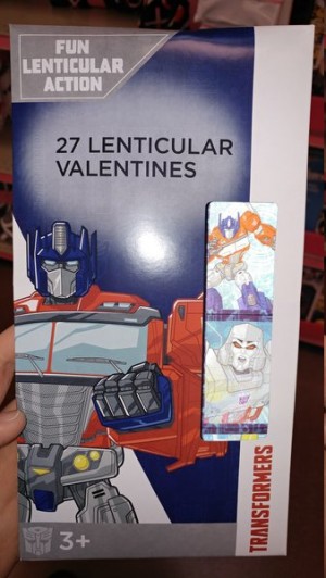 Transformers News: Transformers 'Evergreen' Designs Lenticular Valentines Cards at US Retail