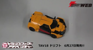 Transformers News: TakaraTomy Transformers Adventure: TAV-18 Drift Video